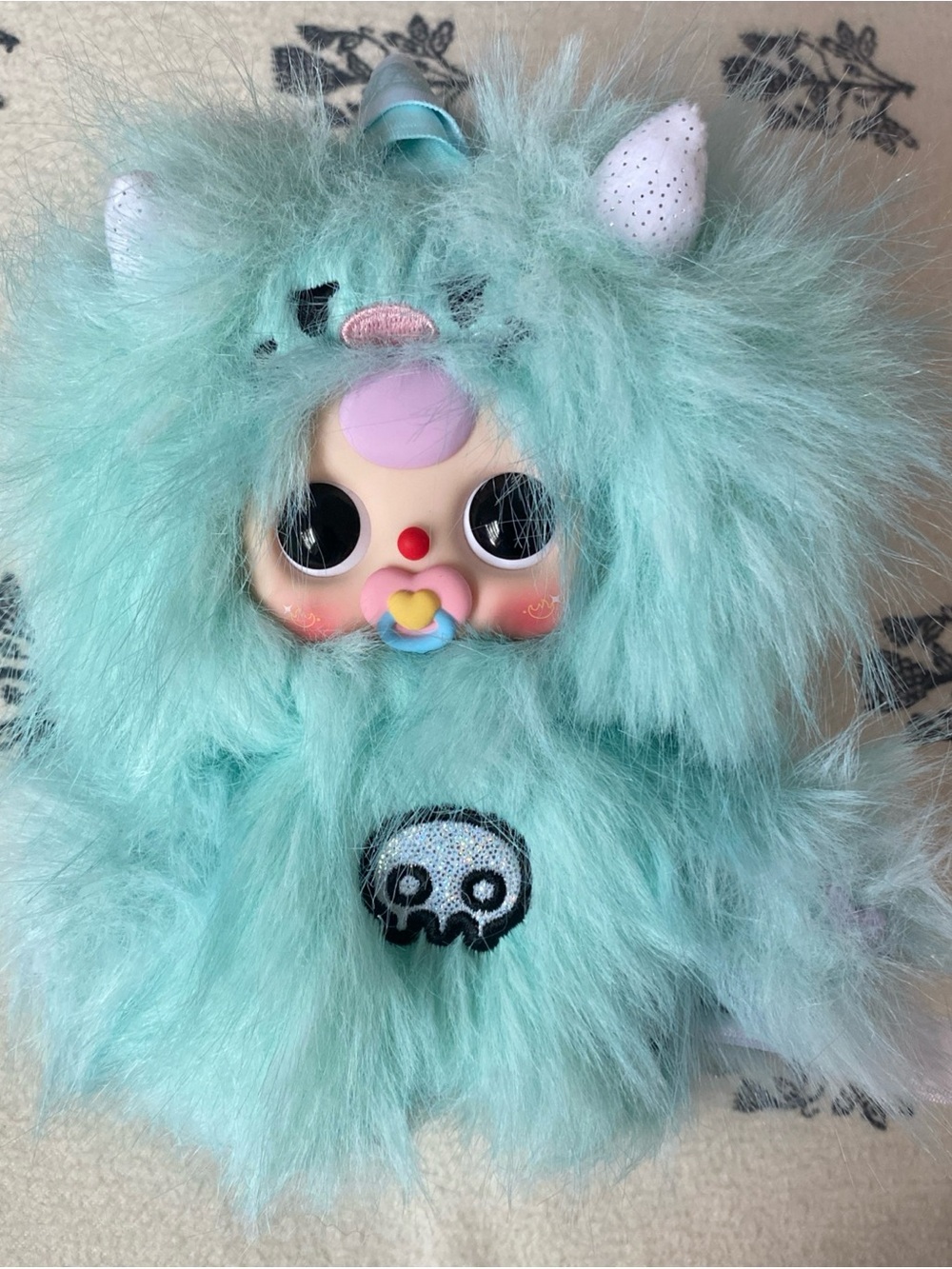 Baby Three Yeti - Glacier Phantom with Pacifier - Soft Furry Kids Toy